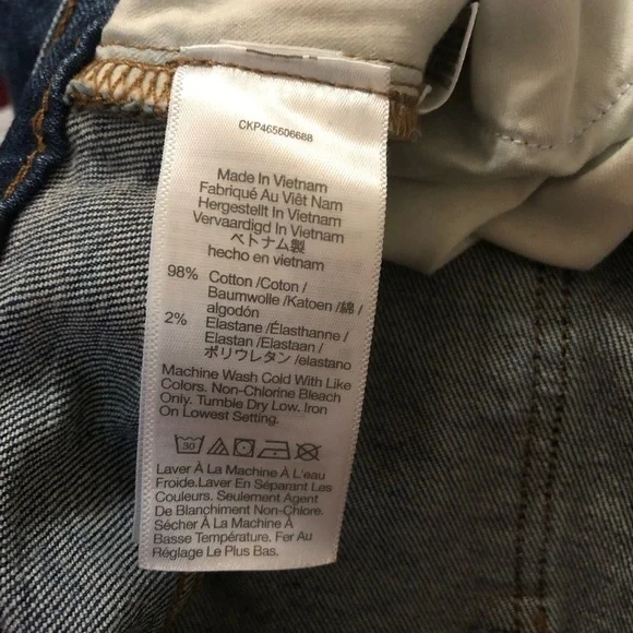 MADEWELL The High Rise Slim Boy Jean Size 32T - Picture 9 of 10